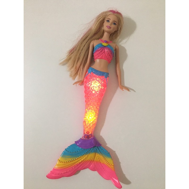 Barbie Original Sereia Dreamtopia Loira Luzes Importada Original