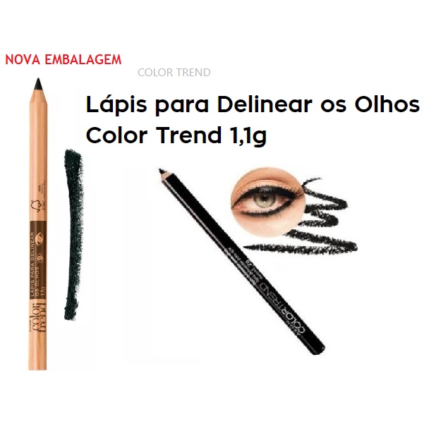 Avon Color Trend Lapis Para Delinear Os Olhos Cor Preto Shopee Brasil