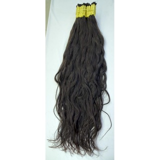 CABELO NATURAL INDIANO ONDULADO 75CM 25GRAMAS Sol Hair Shopee Brasil