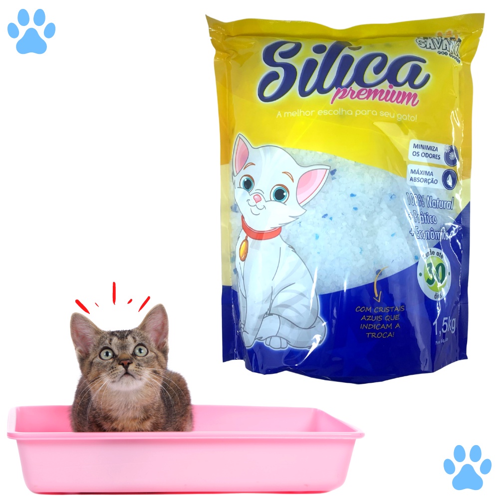 Areia S Lica Para Gato Premium Grossa Club Pet Kg Escorrega O Pre O