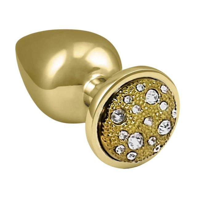 Plug Anal Dourado Cravejado De Brilhantes Shopee Brasil