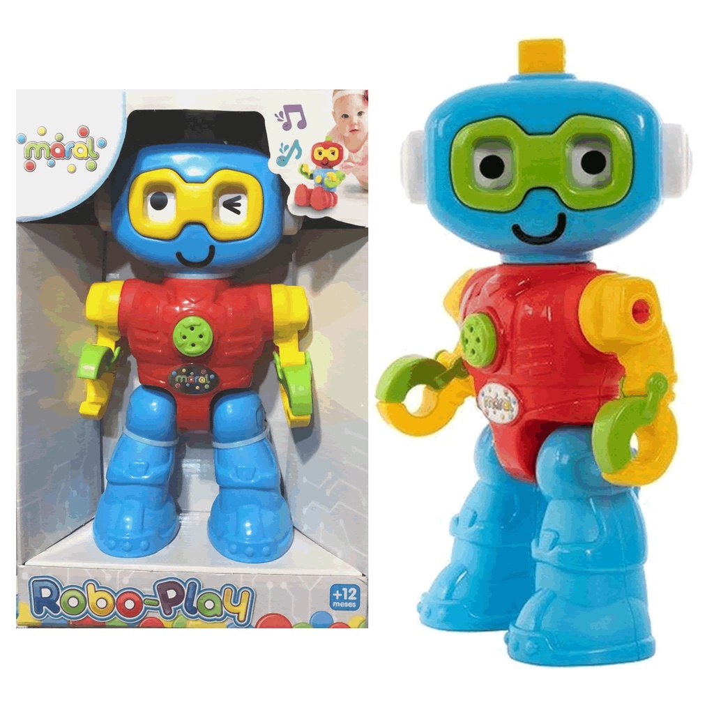 Brinquedo Infantil Educativo Robo Play Som Maral Shopee Brasil