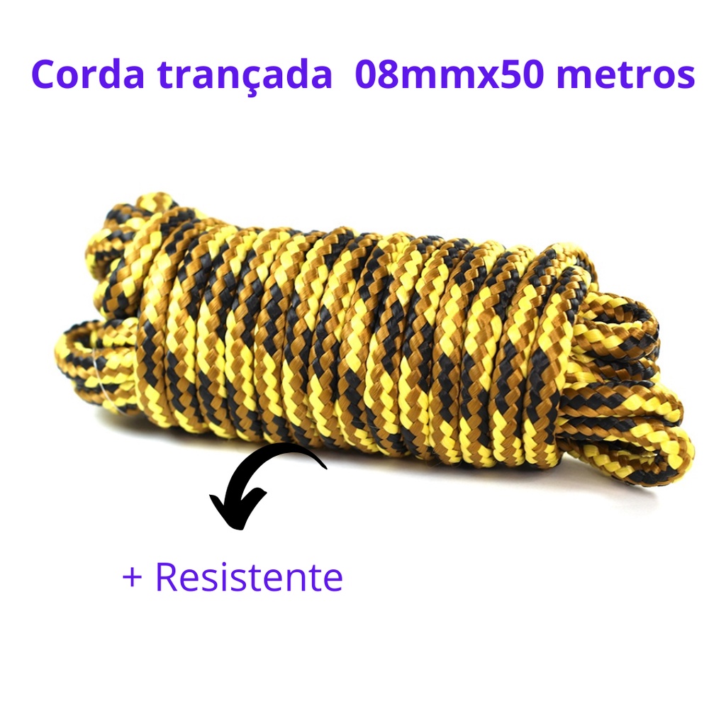 Corda Multiuso Eco Rope 08mmx50 Metros Shopee Brasil