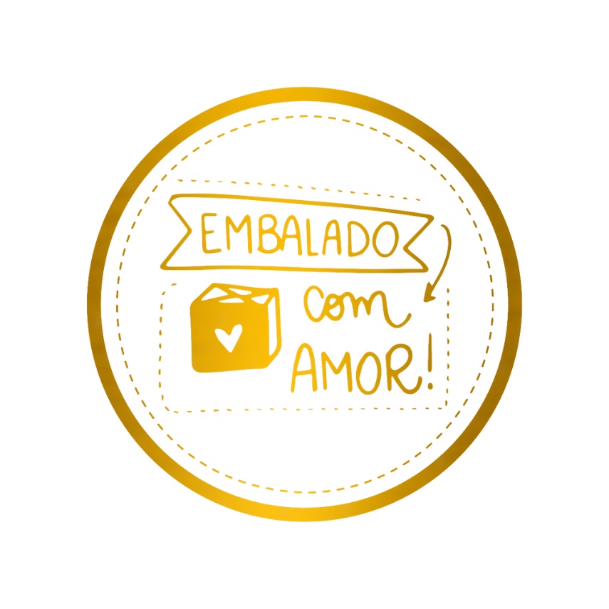 Etiqueta Adesiva Embalado Amor 25x25mm 50un Shopee Brasil