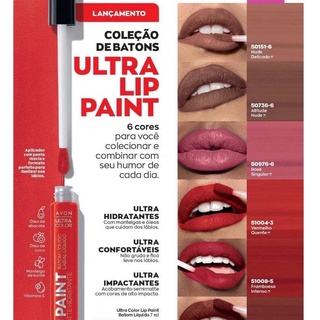 Avon Ultra Color Lip Paint Semi Matte 7ml Shopee Brasil