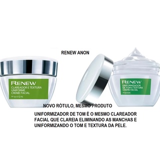 Clareador Facial Textura Uniforme Creme Facial Renew G Shopee Brasil