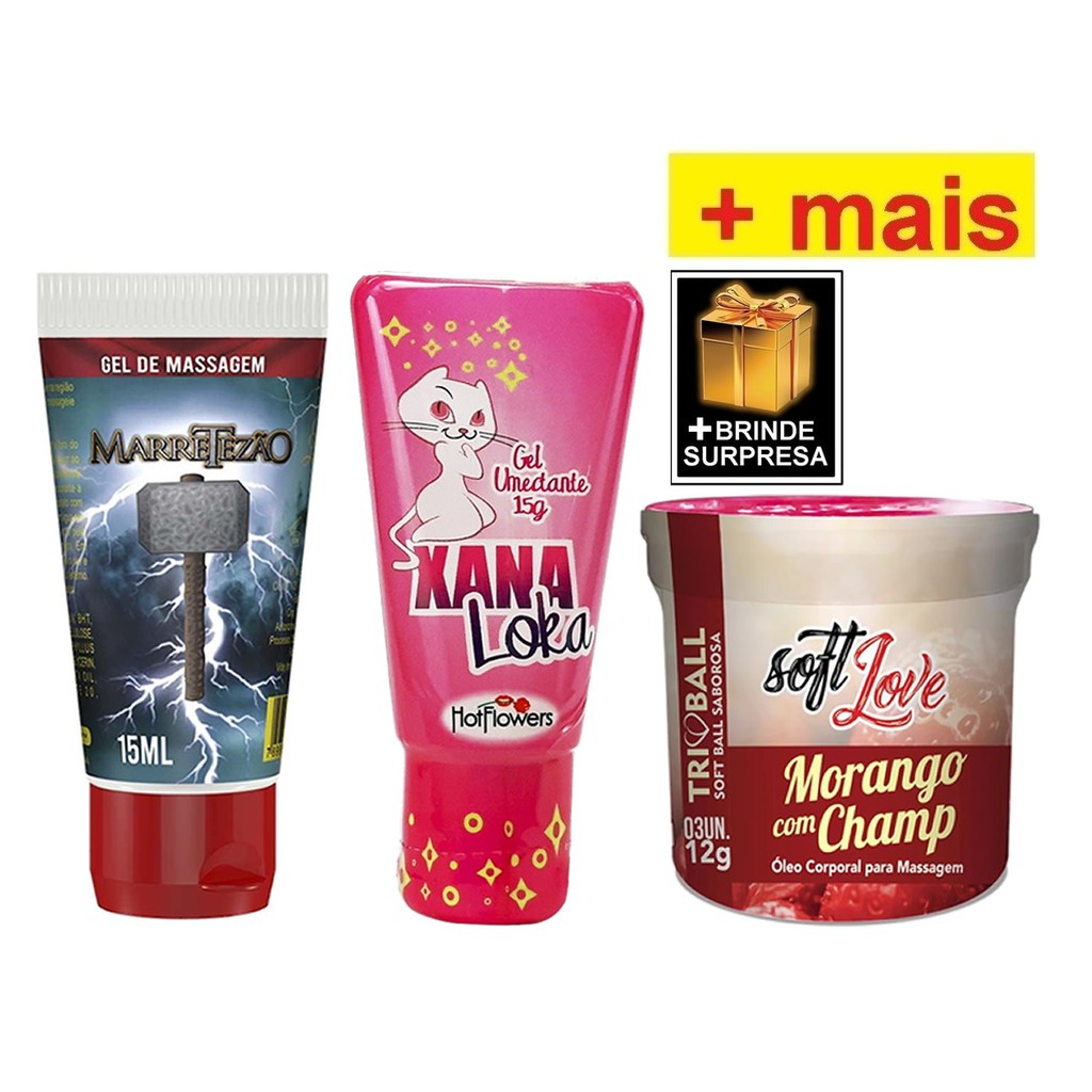 Kit Gel Xana Loca Bolinhas Gel Retardante Brindes