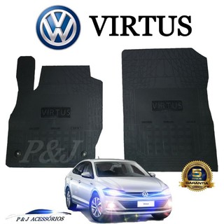 Tapete Automotivo Volkswagen Virtus Emborrachado Porta Mala Bandeja