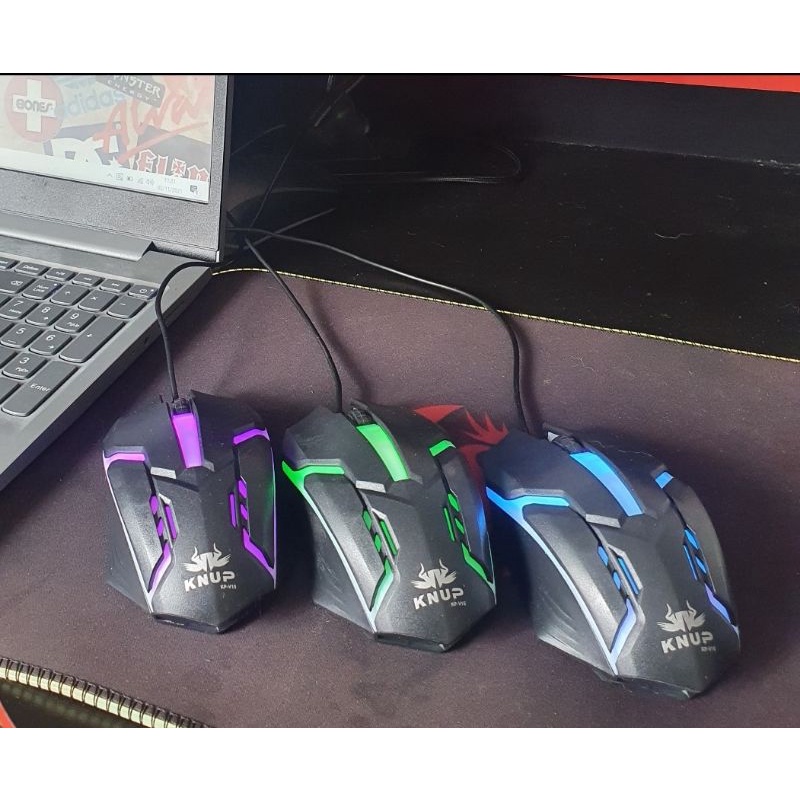 Mouse Gamer Para Jogos Pc Notebook Led Rgb 3 Botões 1600 Dpi Usb