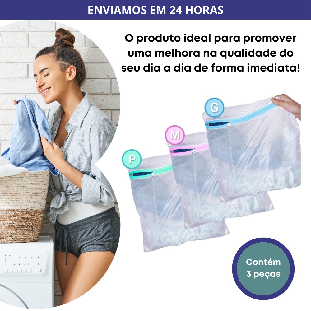 Saco Para Lavar Roupas Unidades P M G Shopee Brasil