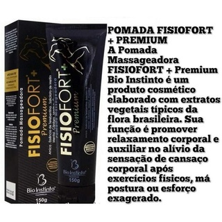 Kit 5 Pomadas Fisiofort Premium Preta 150g Original Shopee Brasil