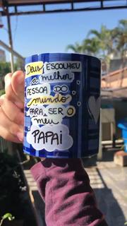 Caneca de cerâmica Deus escolheu a melhor pessoa do mundo para ser o