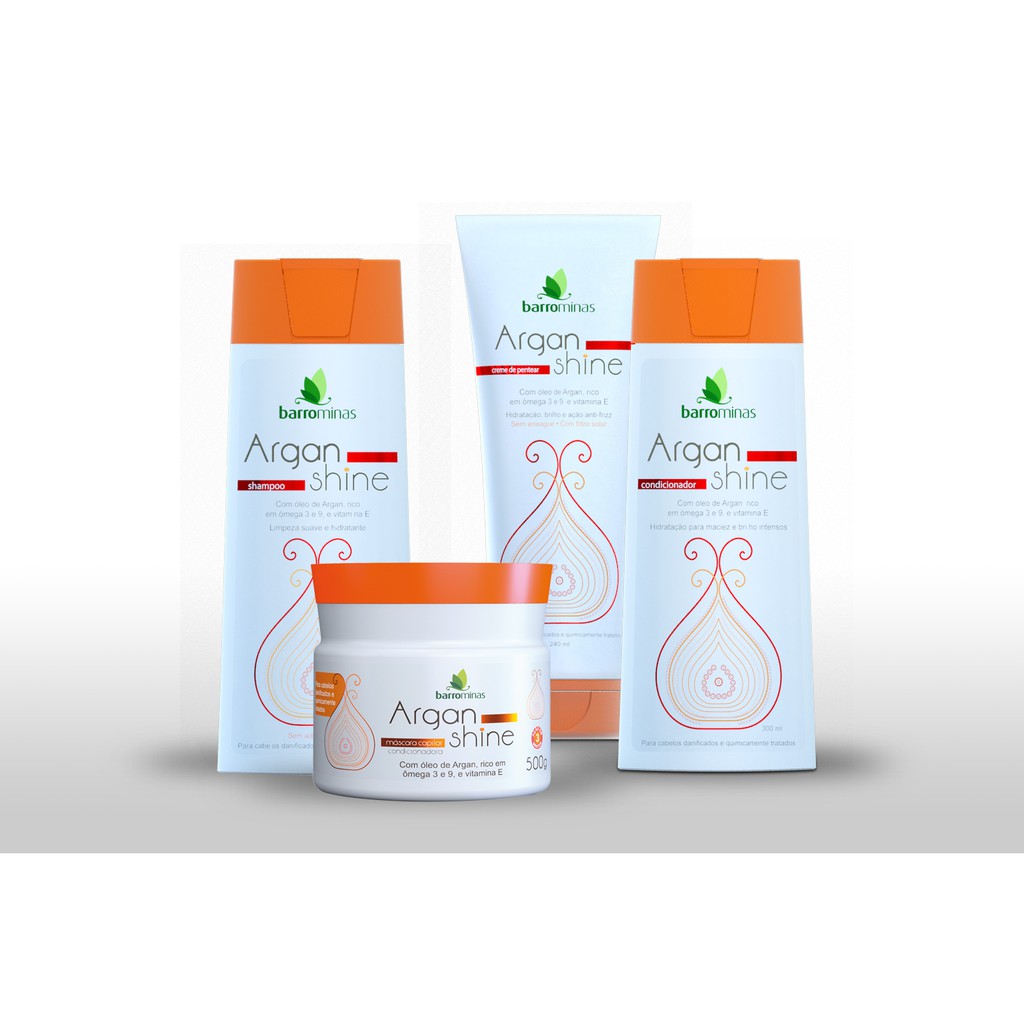 Kit Argan Shine Barro Minas Produtos Shopee Brasil