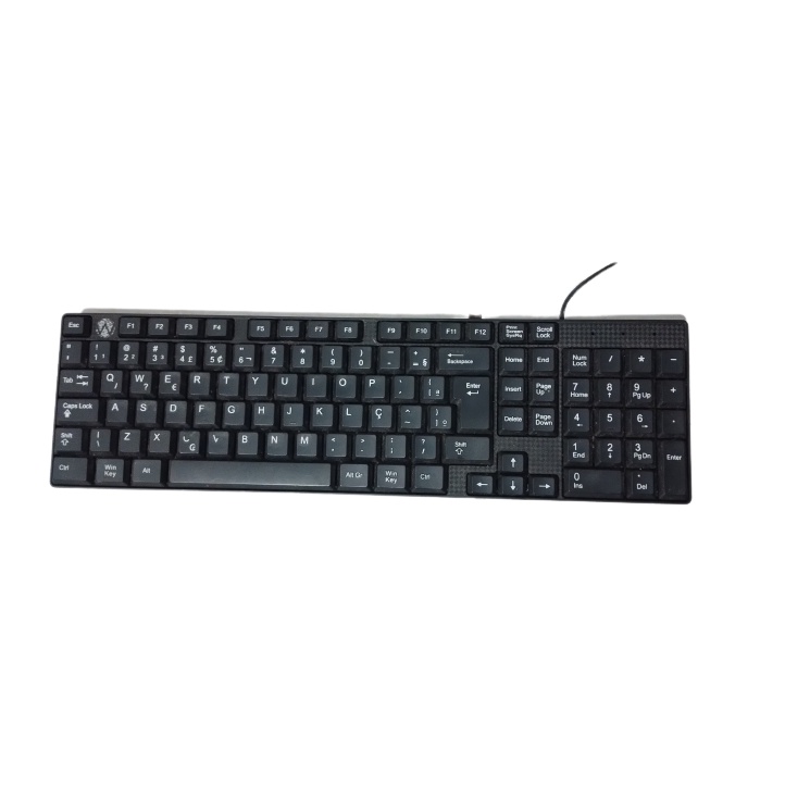 Teclado W Padrão ABNT USB Preto Shopee Brasil