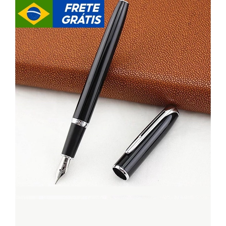 Caneta Tinteiro Metal Executiva Para Presente Formatura Linda Shopee