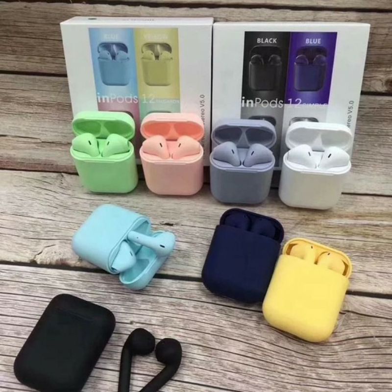 Fone De Ouvido Bluetooth Macarons Inpods I12 TWS Shopee Brasil