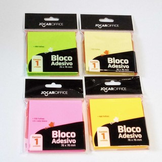 Bloco de Anotações Adesivo Jocar Office 76X76 100 folhas Shopee Brasil