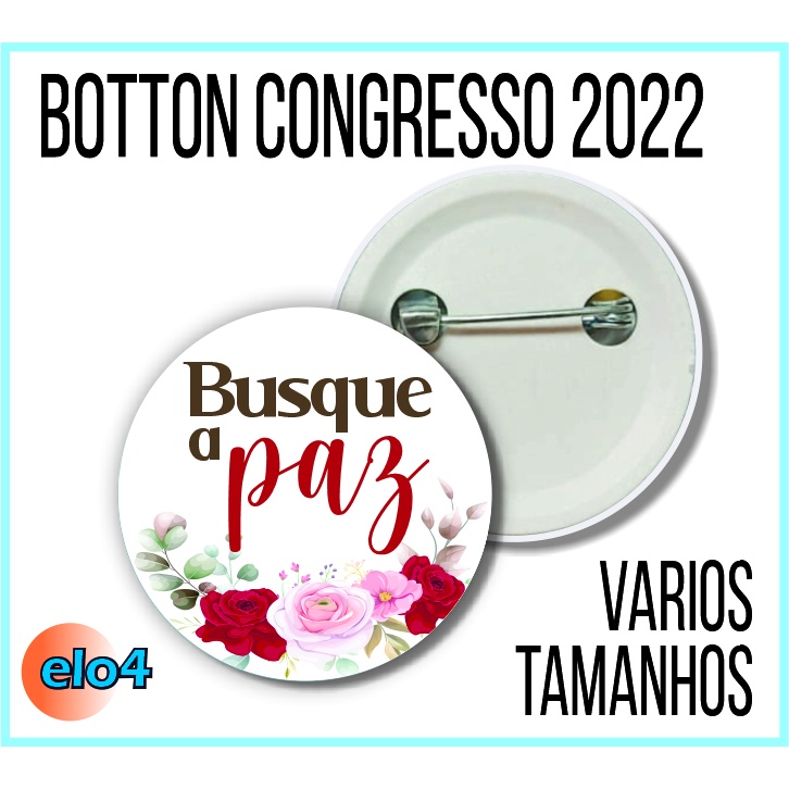 Boton Botons Congresso 2022 Busque A Paz JW 2 5 3 5 4 5 Botton