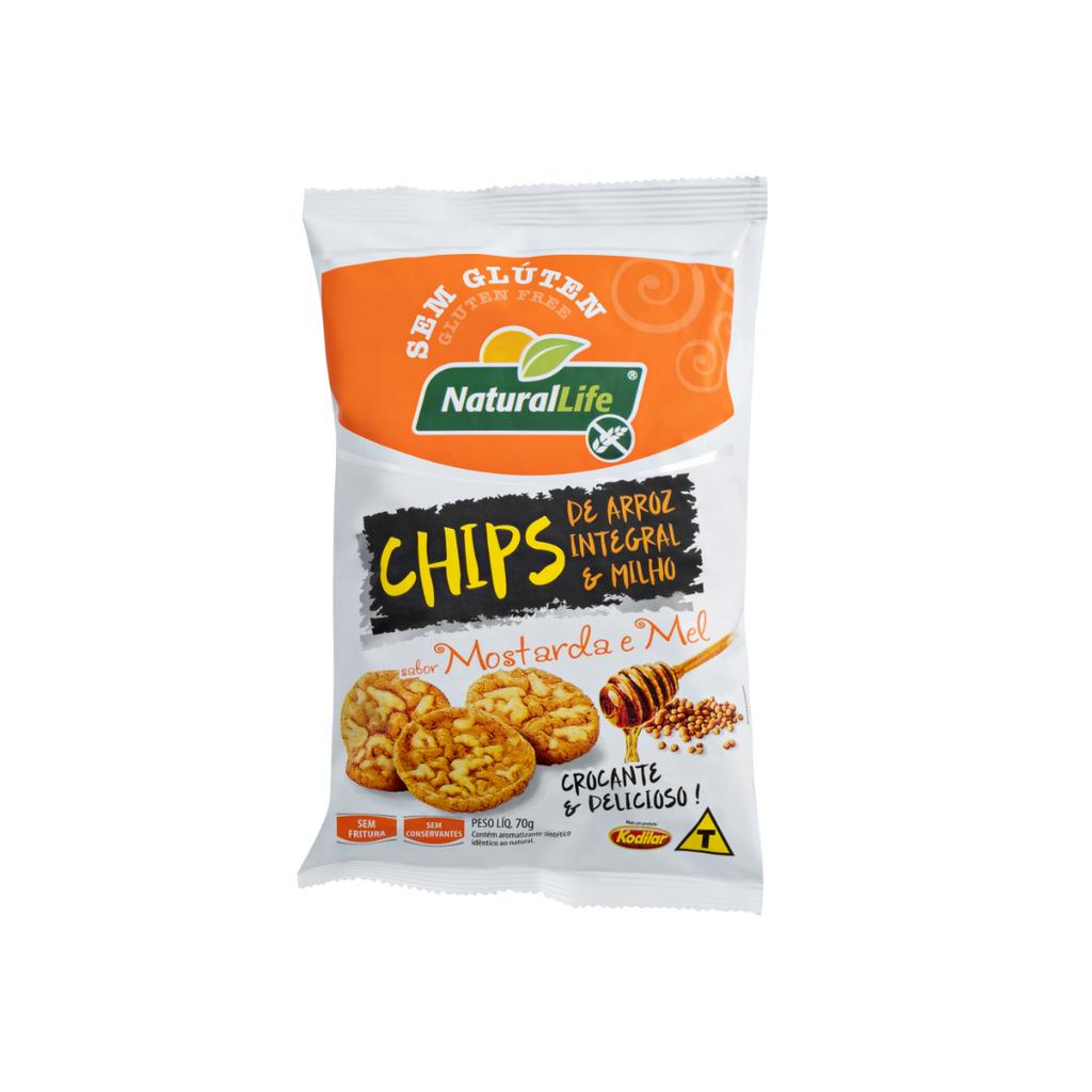 Chips De Arroz Integral E Milho Sabor Mostarda E Mel G Natural Life