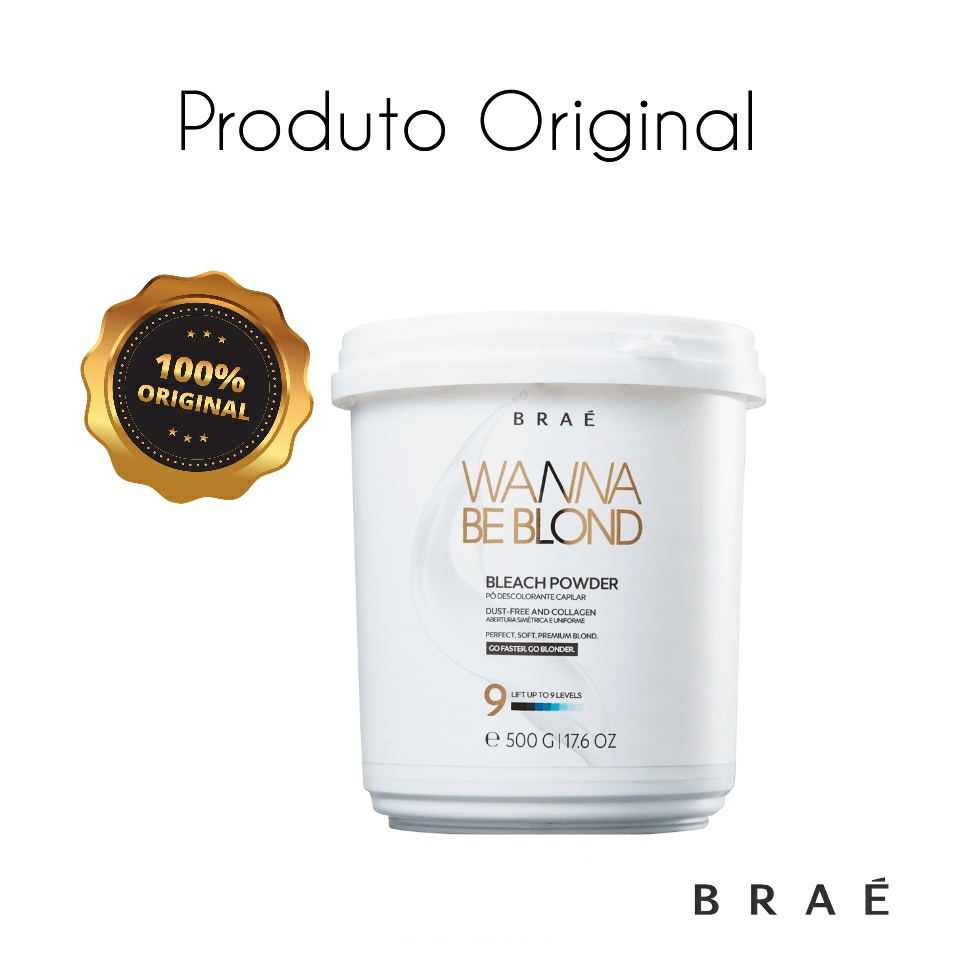 Braé Wanna Be Blond Pó Descolorante 500g Shopee Brasil