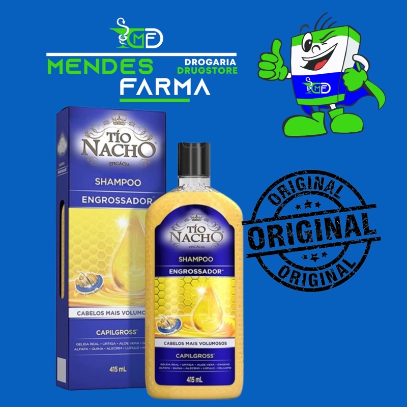 Shampoo Tio Nacho Engrossador 415ml Crescimento Capilar Shopee Brasil