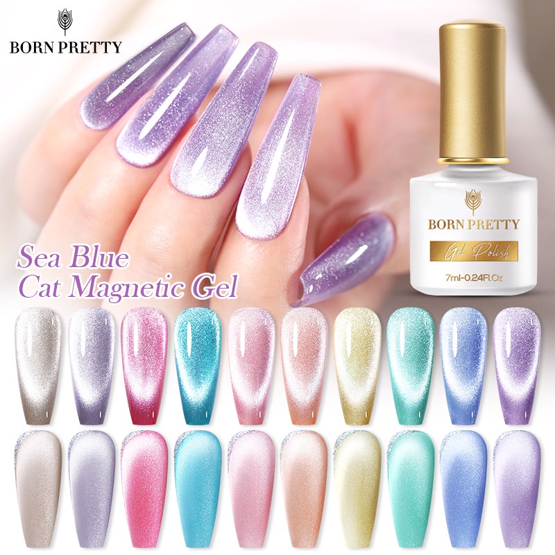 Born Pretty Ml D Esmalte Em Gel Magn Tico Colorido Em Verniz