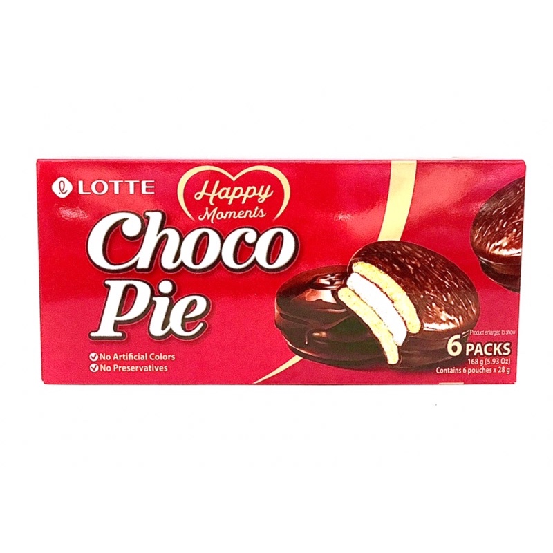 Choco Pie Alfajor Coreano De Chocolate 168g C 6unid Shopee Brasil