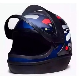 Capacete Fechado San Marino Tauros Grafic Azul Shopee Brasil