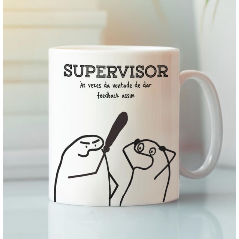 Caneca Profiss O Supervisor Flork Shopee Brasil