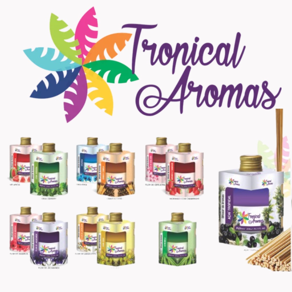 Aromatizador De Ambientes Diversos Aromas Ml Tropical Aroma