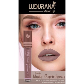 Batom Líquido Matte Nude Carinhosa 07 Ludurana B00122 Shopee Brasil