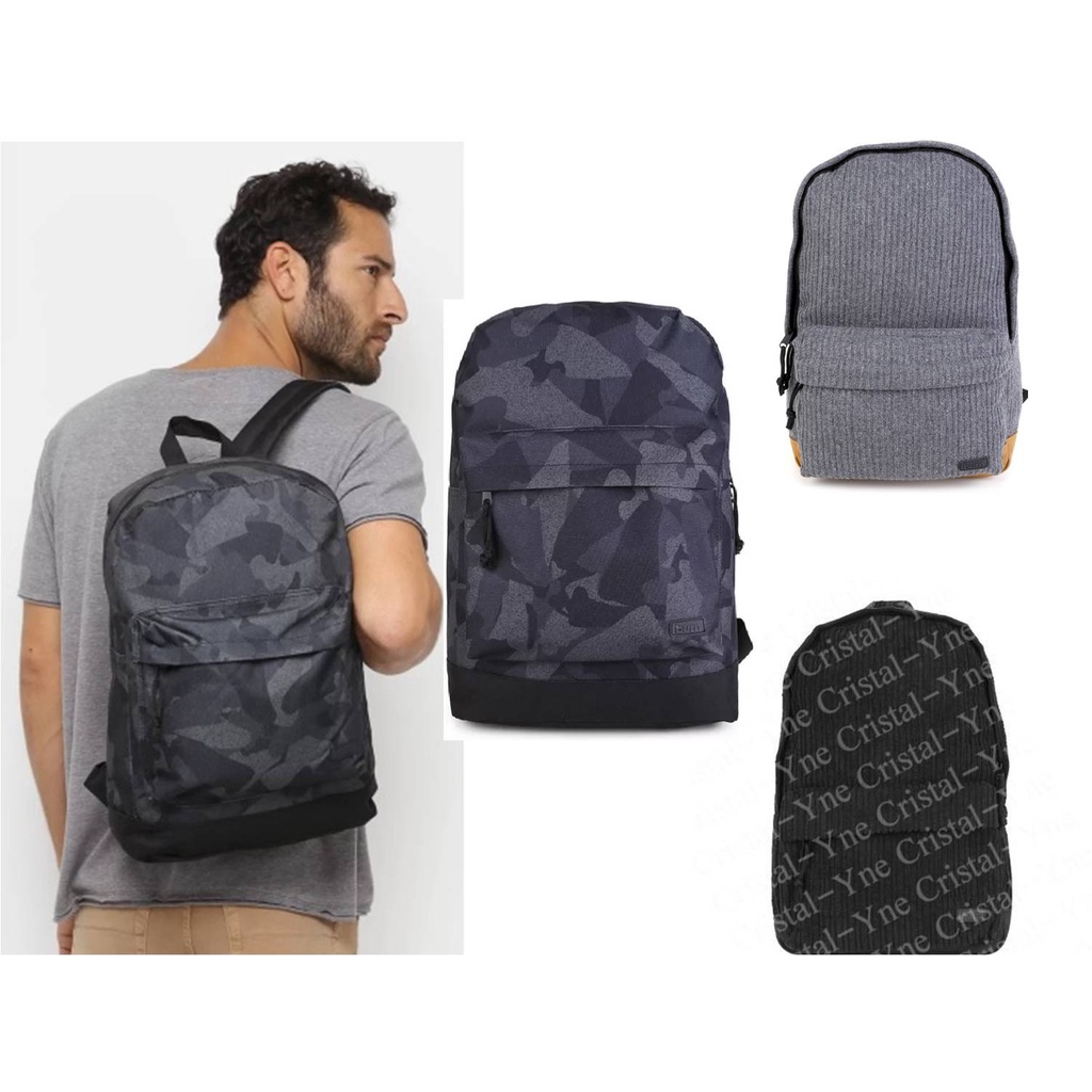 Mochila Burn Velvet Cinza Preta Sneaker Camuflada E Grafite Unisex