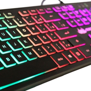 Teclado Gamer Knup Kp Abnt Portugues Brasil Led Rgb Cabo Usb