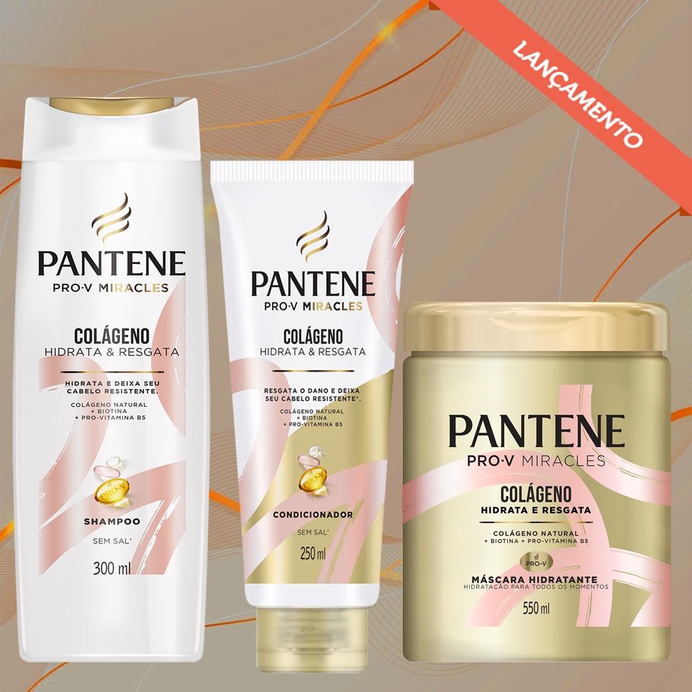 Kit Pantene Colageno Sh 300ml CD 250ml Masc 550ml Shopee Brasil