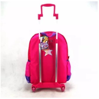 Kit Mochila Barbie Aventura Nas Estrelas Rodinhas Tam G Roxa Shopee