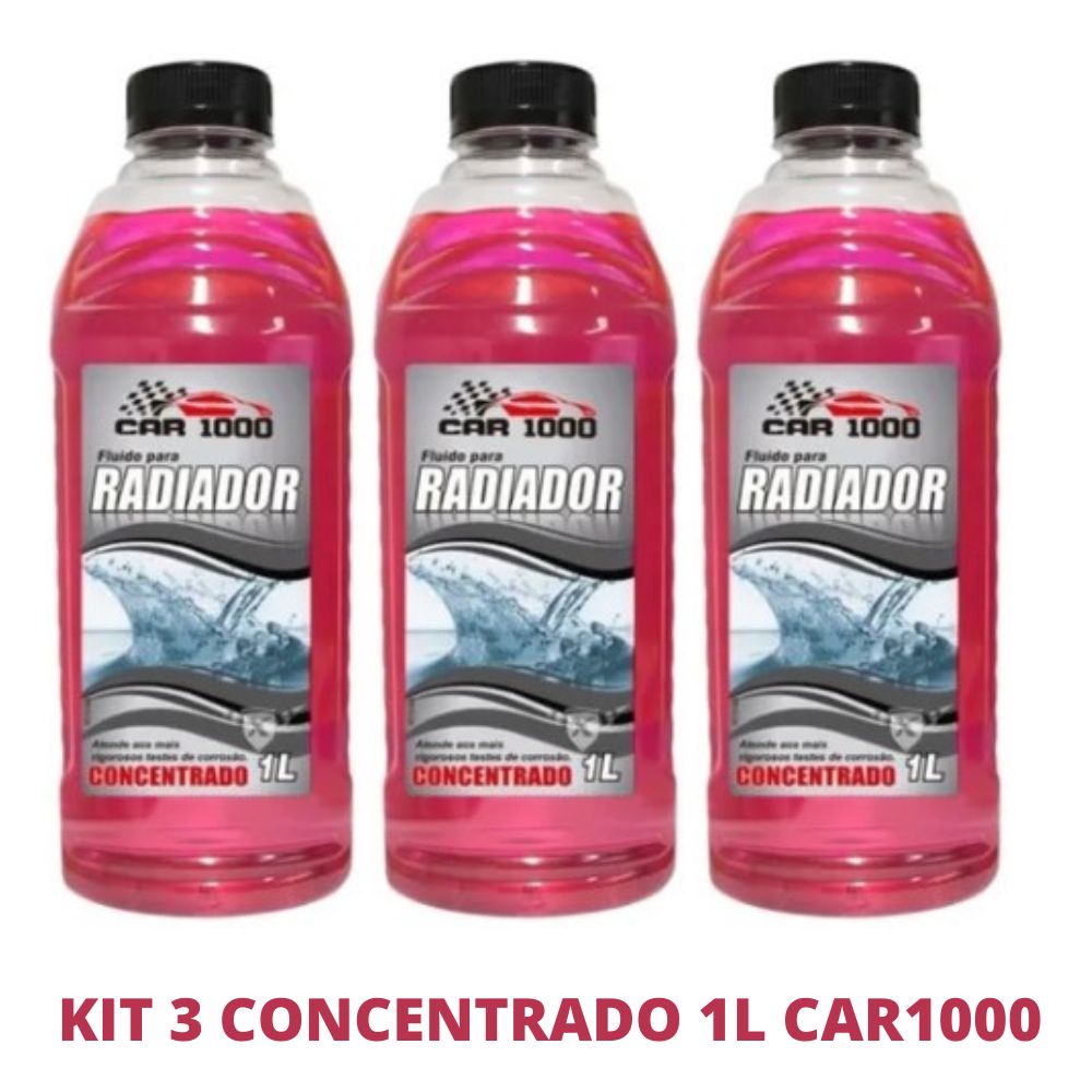 Kit Aditivo L Radiador Fluido Rosa Concentrado Car Shopee Brasil