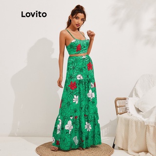 Sg Lovito Boho Floral Imprimir Off The Shoulder Vestido Sem Costas