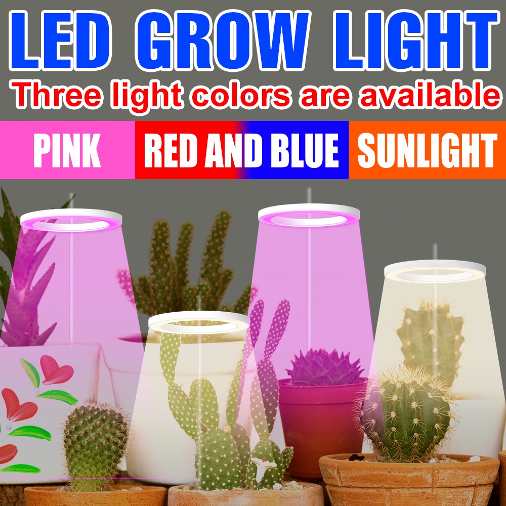 LED Luz Planta Anelar Full Spectrum Grow Indoor Lâmpada Estufa Para