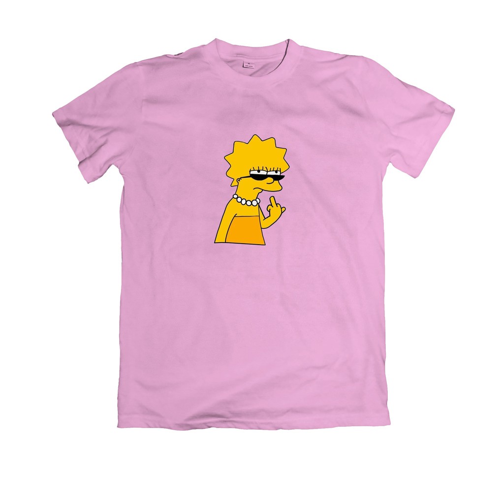 Camisa Baby Look Lisa Simpsons Dedo Do Meio Bart Homer Fuck You