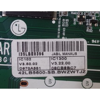 Placa Principal Tv Lg 42lb5600 Seminova Envio Imediato Shopee Brasil