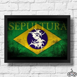 Quadro Moldura E Vidro Sepultura 3 A3 42x30cm Shopee Brasil