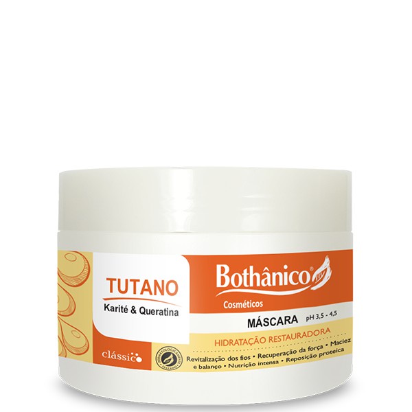 Máscara Capilar Tutano Karite E Queratina 250g Bothânico Hair Shopee