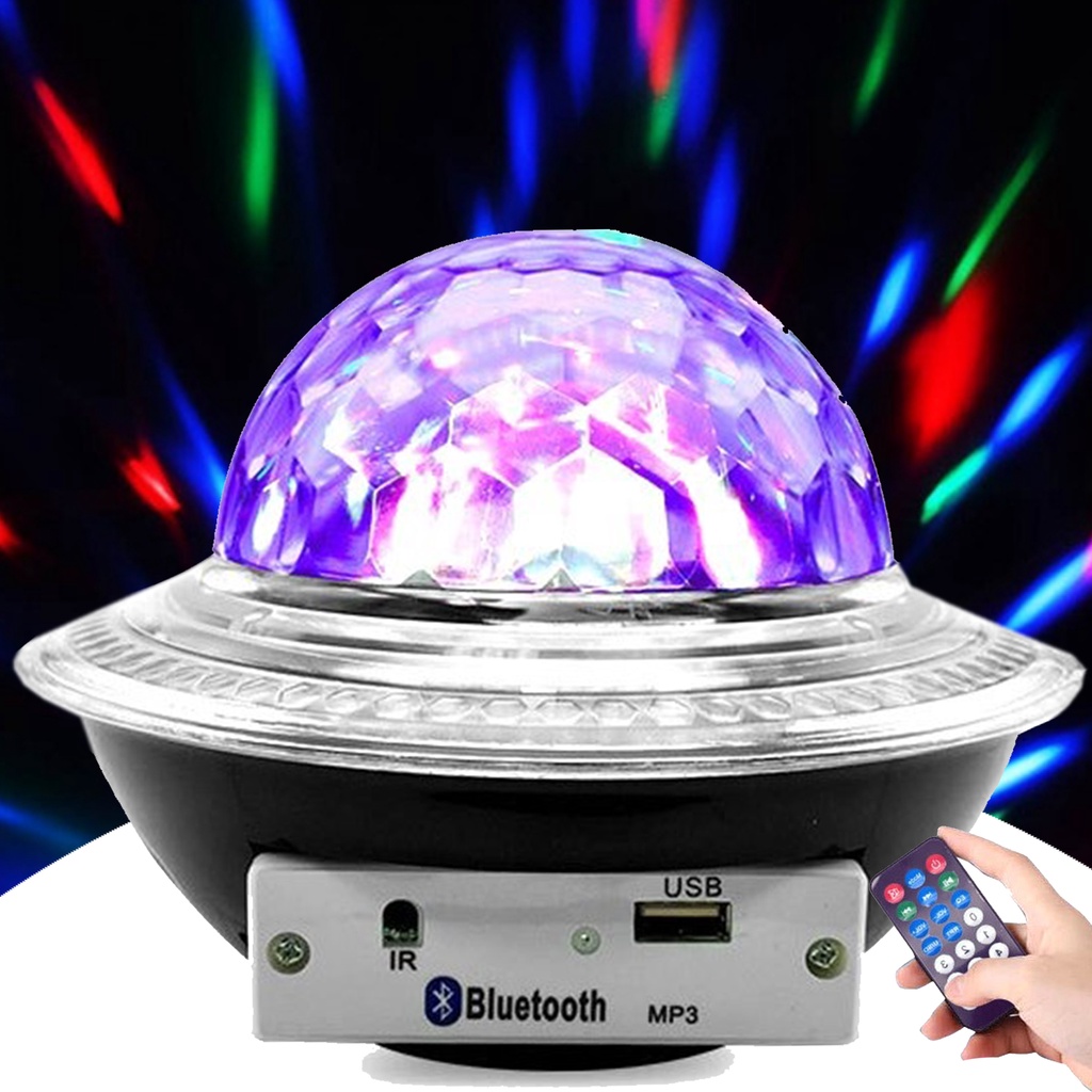 Globo Bola Maluca Led W Magic Cristal Rgb Bluetooth Usb Controle