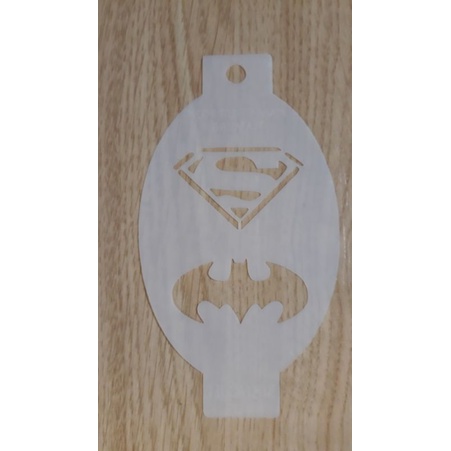 Hg Simbolos Batman Superman Stencil Shopee Brasil