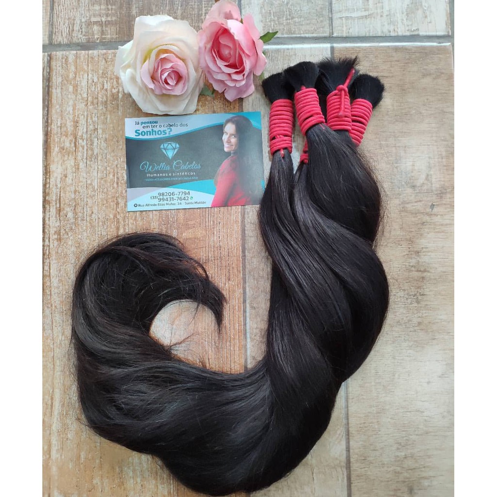 Cabelos Humano Leves Ondas De 65cm 50 Gramas Pontas Cheias Shopee