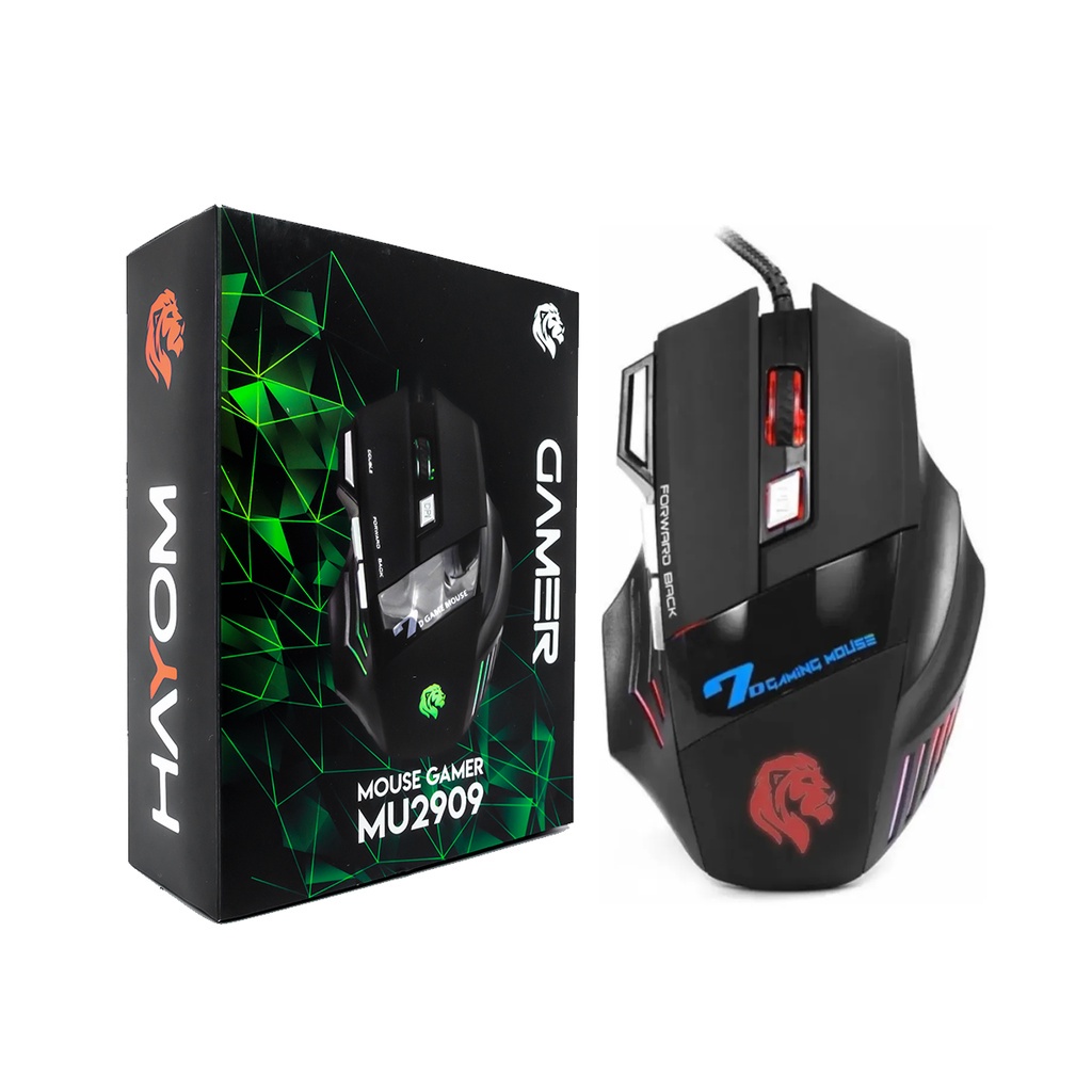 Mouse Gamer Hayom MU 2909 3200DPI Shopee Brasil