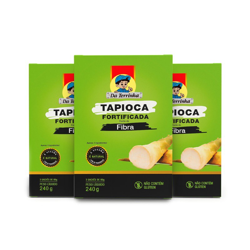 Kit Tapioca Da Terrinha Fortificada Fibras Unidades De G Shopee