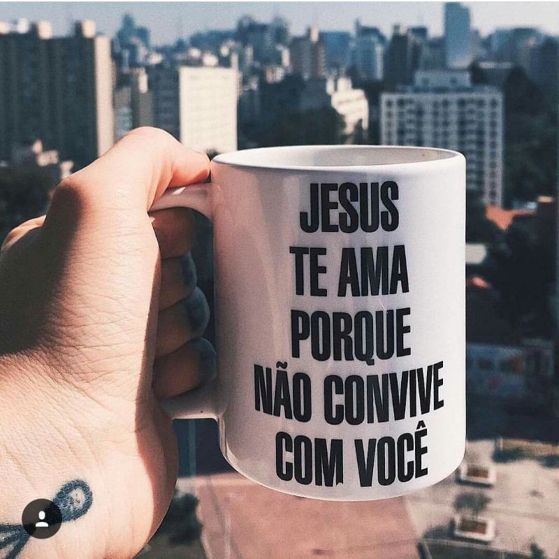 Caneca Personalizadas Jesus Te Ama Porque Não Convive Você Shopee