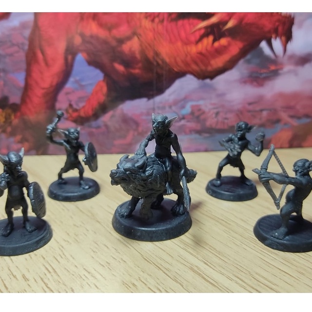 Kit Miniatuas Rpg Goblins Lobo Unidades Dnd Boardgames Dungeons And