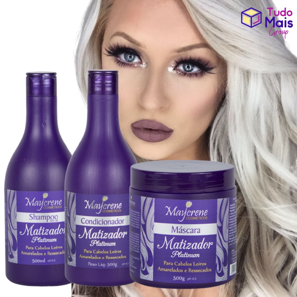 Kit Matizador Platinum Maycrene Ml Shopee Brasil